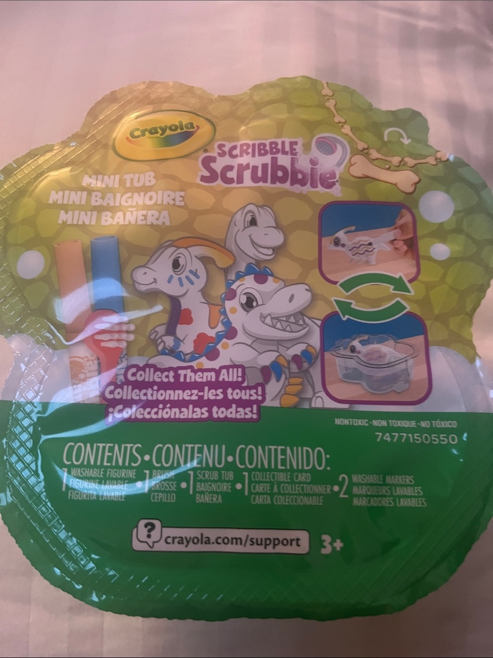 Crayola Scribble Scrubbie Mini Tub Reptile Set - Green, Blue